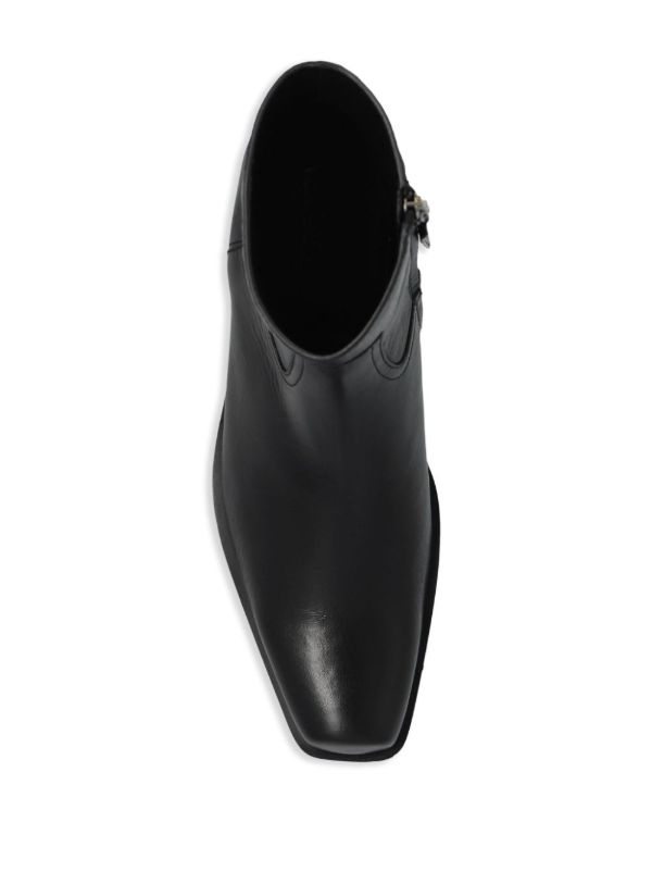 Browns Versace Black Luciano 50 Leather Boots | Browns Boots