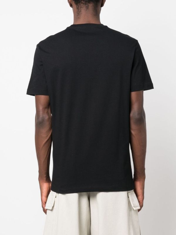 Browns Versace Black Medusa Embroidered Cotton T-shirt | Browns T-Shirts