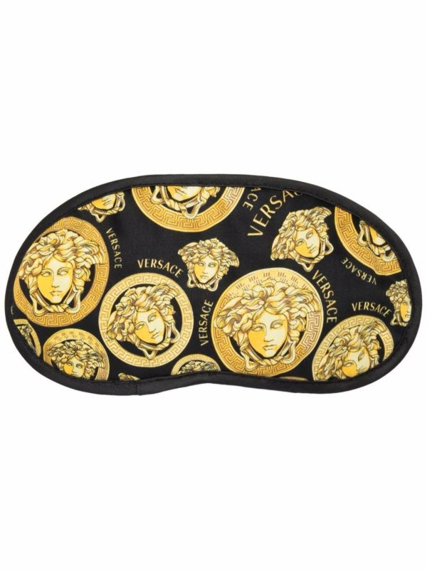 browns Versace Black Medusa Head Sleep Mask | Browns Travel Accessories
