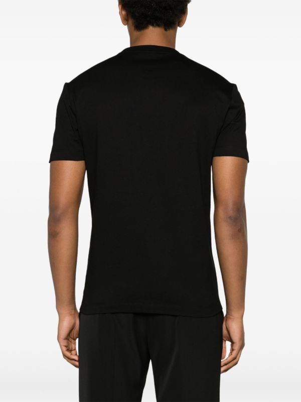 Browns Versace Black Medusa Logo-Print Cotton T-shirt | Browns T-Shirts