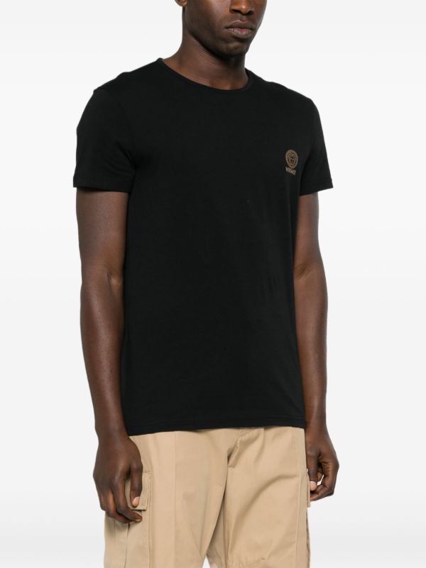 Browns Versace Black Medusa Undershirt (pack Of Two) | Browns T-Shirts