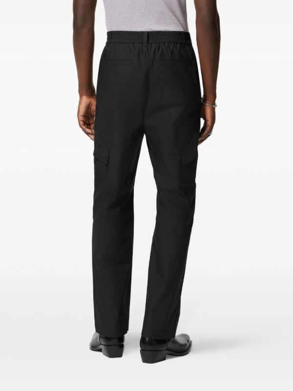 Browns Versace Black Milano Stamp-Embroidery Straight Trousers | Browns Regular-Fit & Straight Leg Pants