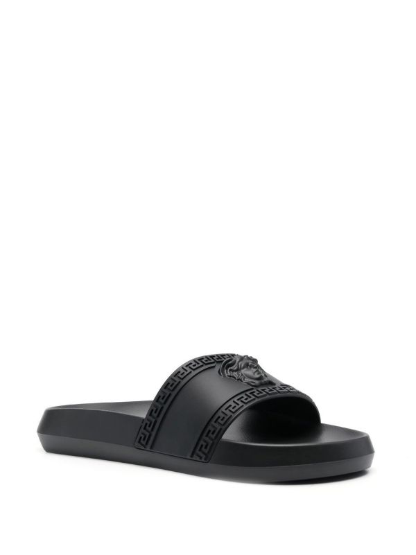 Browns Versace Black Palazzo Slides | Browns Flip-Flops & Slides
