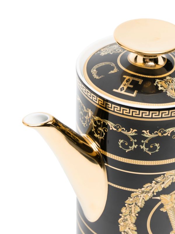 Browns Versace Black Virtus Gala Coffee Pot | Browns Cups & Tea Sets