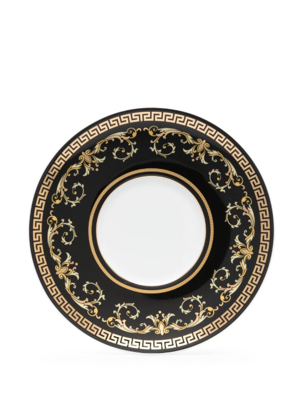 Browns Versace Black Virtus Gala Porcelain Espresso Cup Set | Browns Cups & Tea Sets