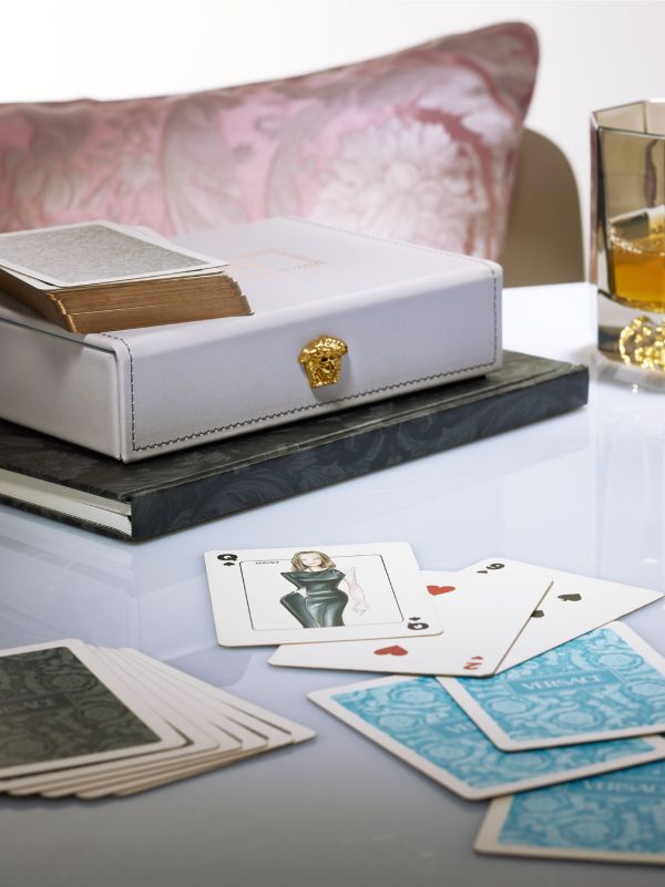Browns Versace Blue Medusa Playing Cards Box Set | Browns Collectibles