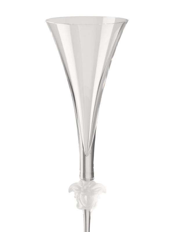 Browns Versace Clear Medusa Lumiere Crystal Champagne Glass | Browns Glassware