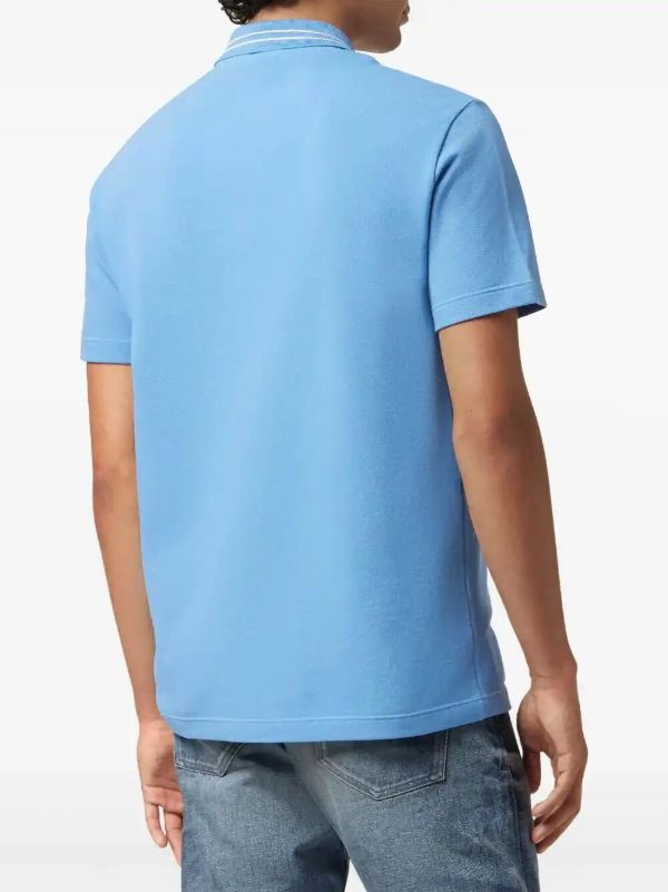 Browns Versace Embroidered Polo Shirt | Browns Polo Shirts