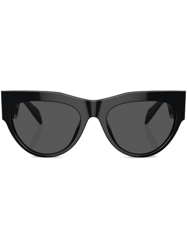 browns Versace Eyewear Black Cat-Eye Frame Sunglasses | Browns Sunglasses