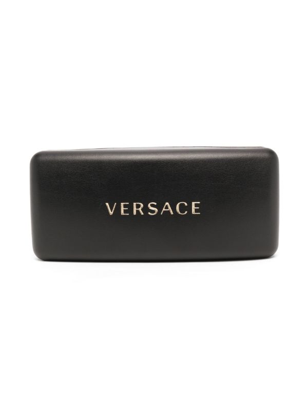 Browns Versace Eyewear Black Medusa Square Sunglasses | Browns Sunglasses