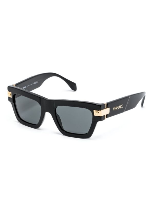 Browns Versace Eyewear Black Square-Frame Sunglasses | Browns Sunglasses