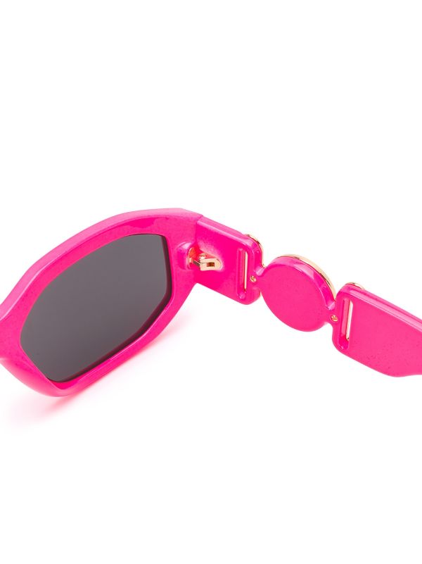 Browns Versace Eyewear Pink Medusa Biggie Sunglasses | Browns Sunglasses