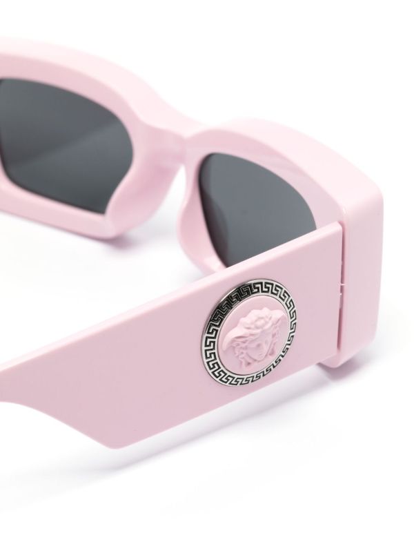 Browns Versace Eyewear Pink Medusa Medallion Sunglasses | Browns Sunglasses