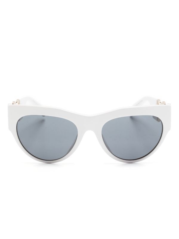 browns Versace Eyewear White Medusa Cat Eye Sunglasses | Browns Sunglasses