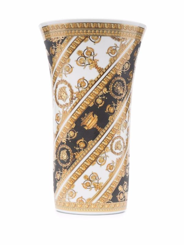 Browns Versace Gold Baroque Print Vase | Browns Vases