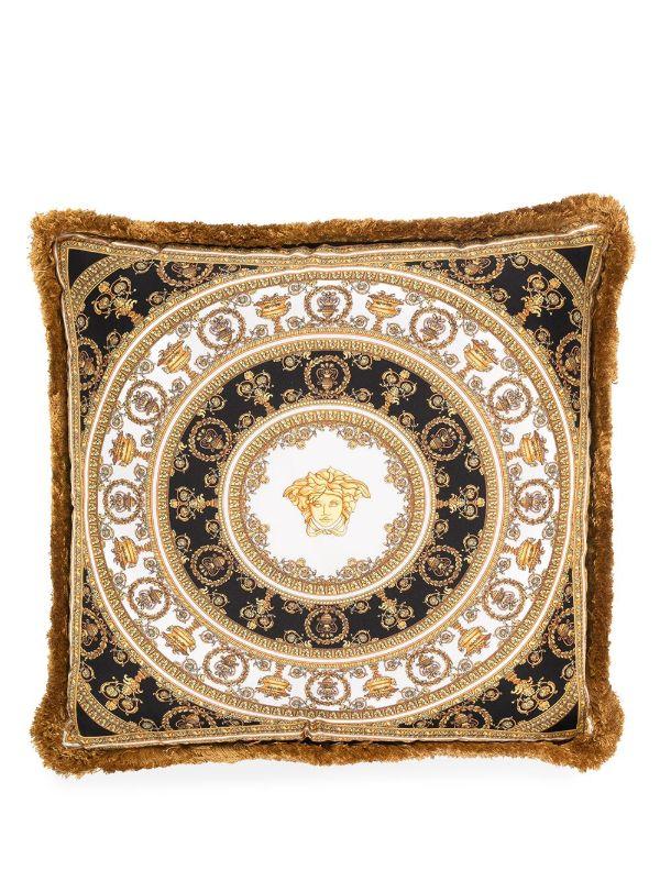 Browns Versace Gold I ♡ Baroque Silk Cushion | Browns Cushions