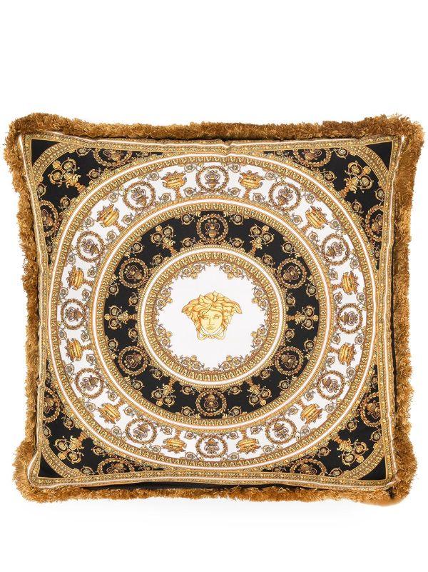 browns Versace gold I ♡ Baroque silk cushion | Browns Cushions