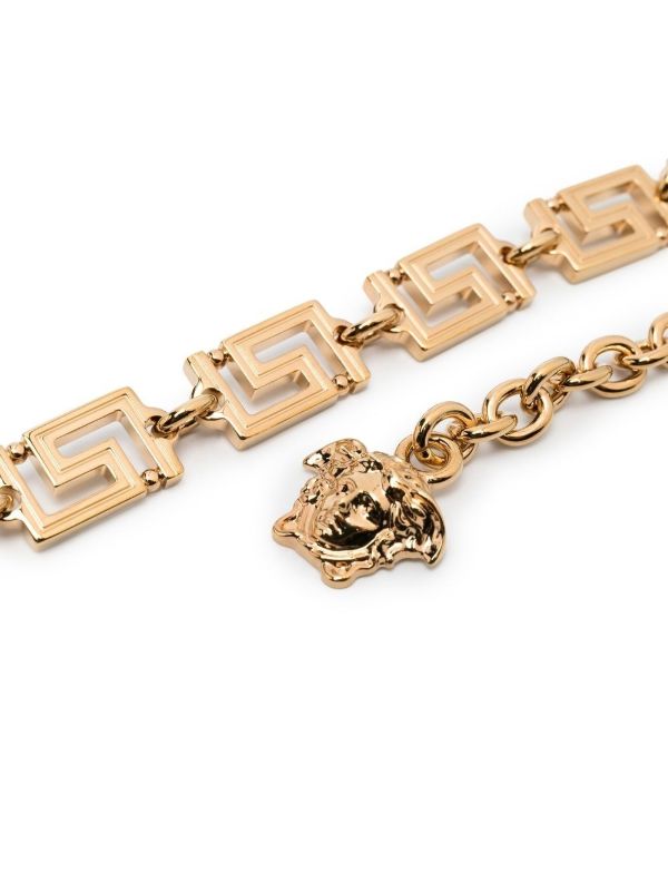 Browns Versace Gold-tone Greca Chain Belt | Browns Belts