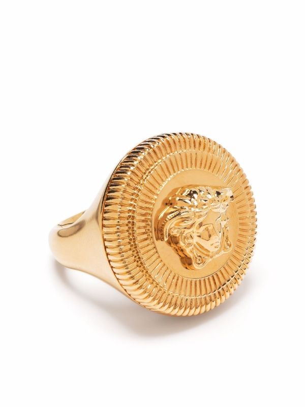 Browns Versace Gold-Tone Medusa Biggie Ring | Browns Rings