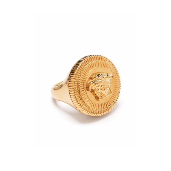 browns Versace Gold-Tone Medusa Biggie Ring | Browns Rings