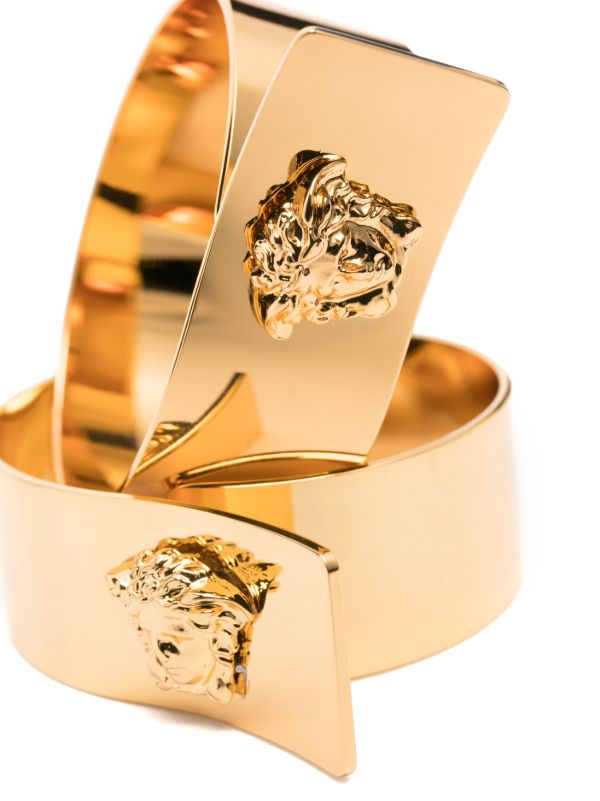 Browns Versace Gold-tone Medusa Napkin Ring Set | Browns Table Linen