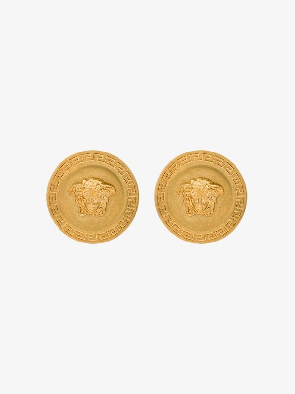browns Versace gold-tone Tribute Medusa stud earrings | Browns Earrings
