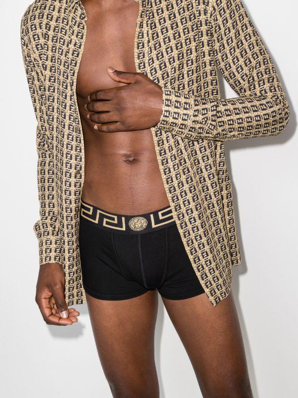 Browns Versace Greca Border Boxer Briefs Set | Browns Briefs & Boxers