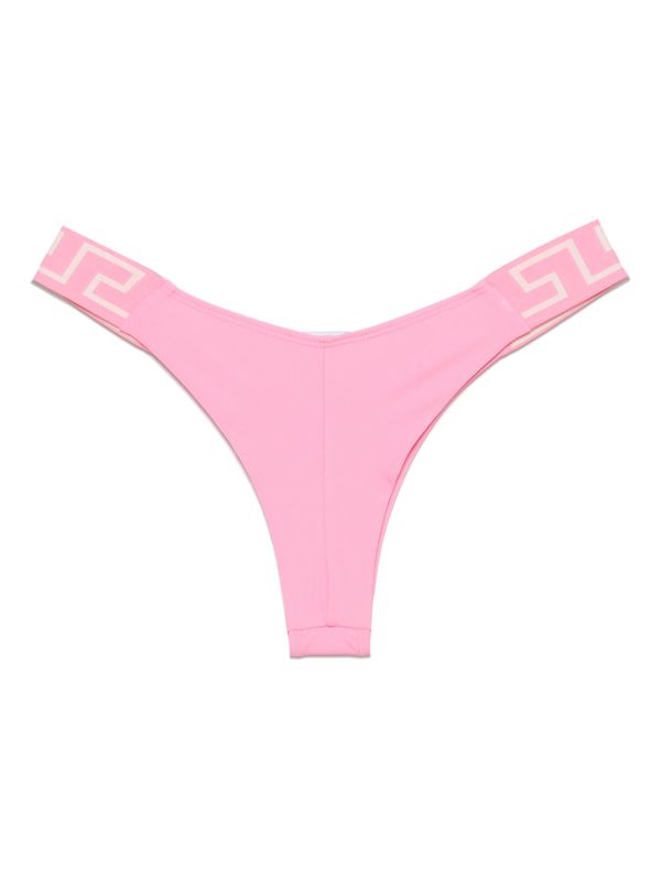 Browns Versace Greca-detail Bikini Bottoms | Browns Bikinis