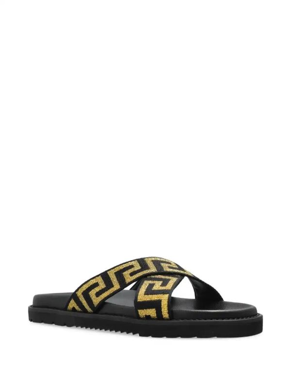 Browns Versace Greca-pattern Slides | Browns Flip-Flops & Slides