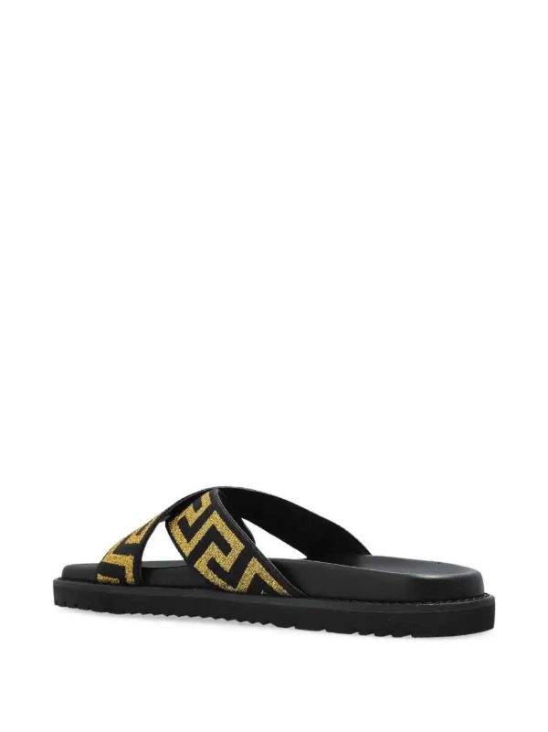 Browns Versace Greca-pattern Slides | Browns Flip-Flops & Slides