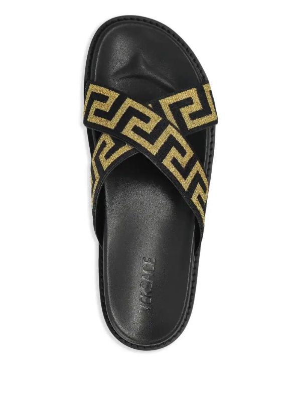 Browns Versace Greca-pattern Slides | Browns Flip-Flops & Slides