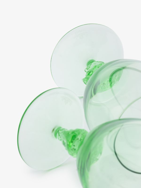 Browns Versace Green Medusa Glass Set | Browns Glassware