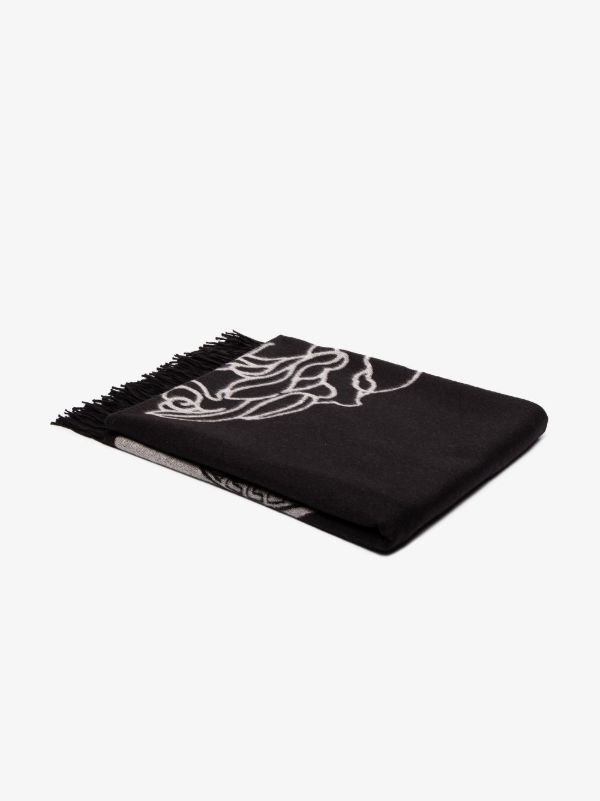 browns Versace Grey Greca blanket | Browns Blankets & Throws