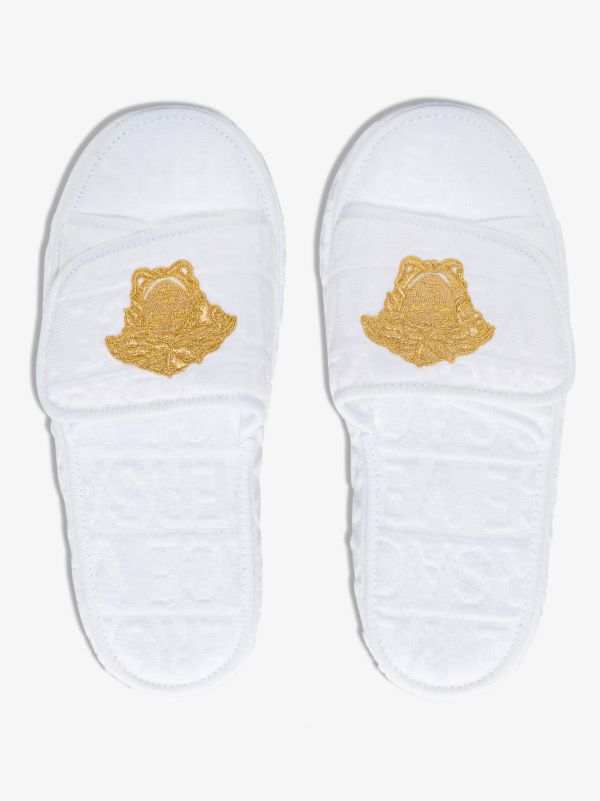 Browns Versace Home White Medusa Platform Slippers | Browns Slippers