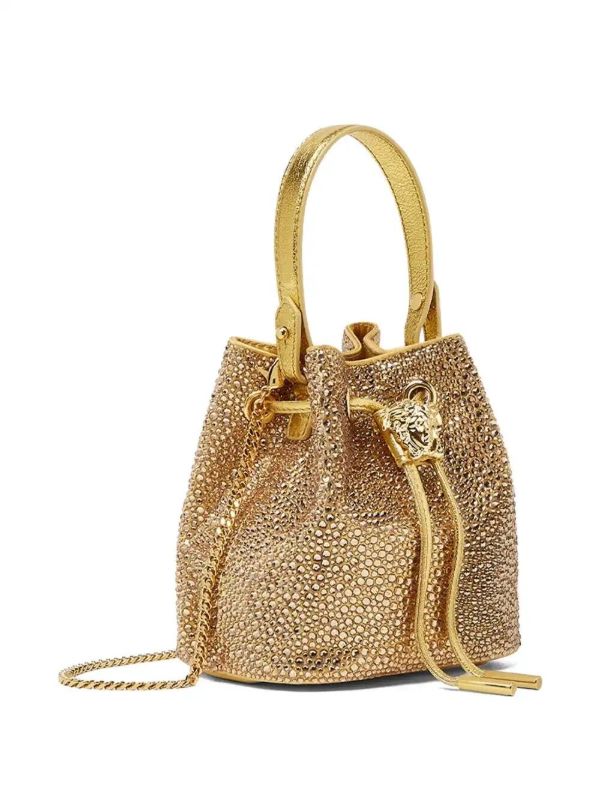 Browns Versace La Medusa Drawstring Mini Bag | Browns Bucket Bags