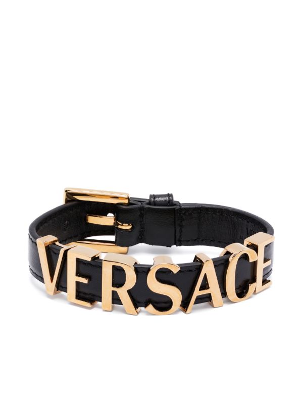 browns Versace logo-plaque bracelet | Browns Bracelets