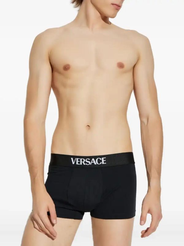Browns Versace Logo-waistband Boxer (set Of Three) | Browns Briefs & Boxers