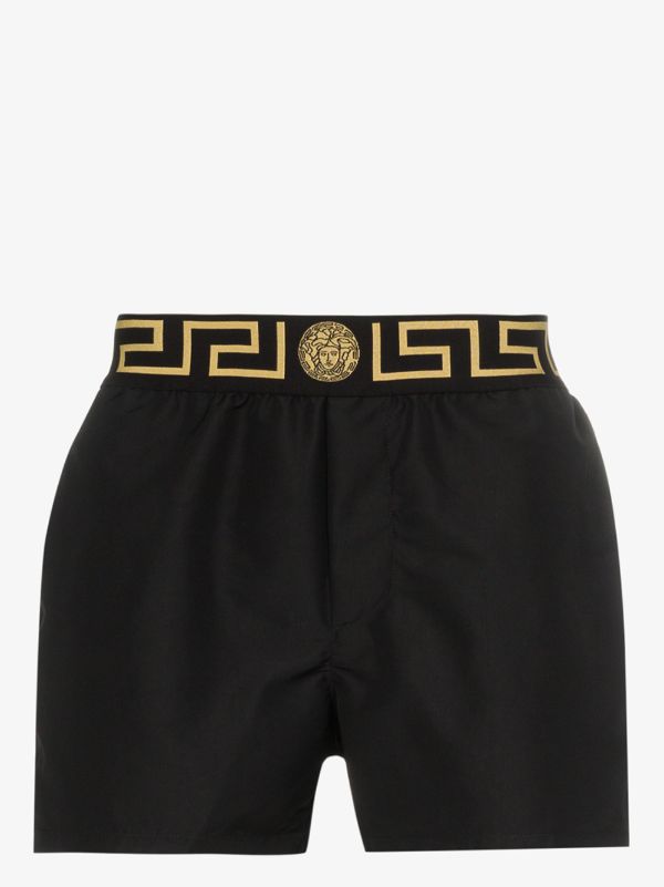 browns Versace medusa logo Greca border swim shorts | Browns Swim & Board Shorts