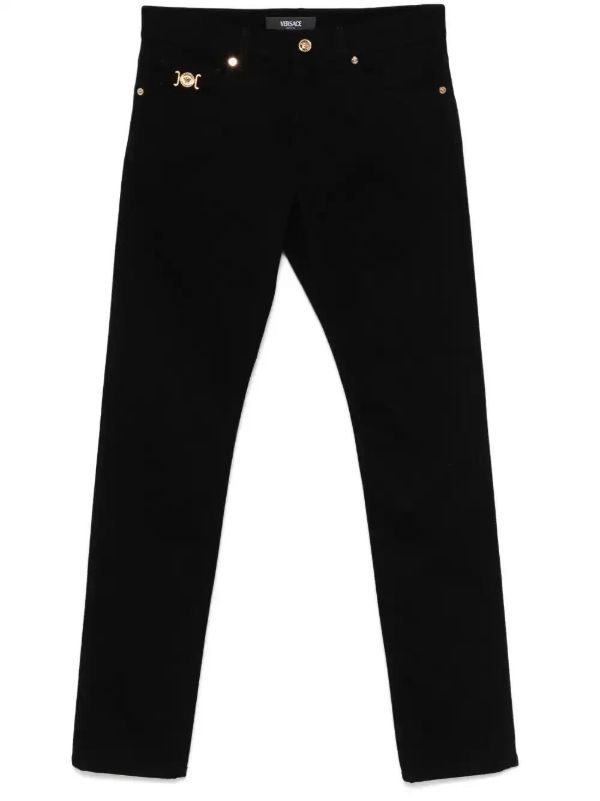 browns Versace Medusa-plaque jeans | Browns Slim-Fit Jeans