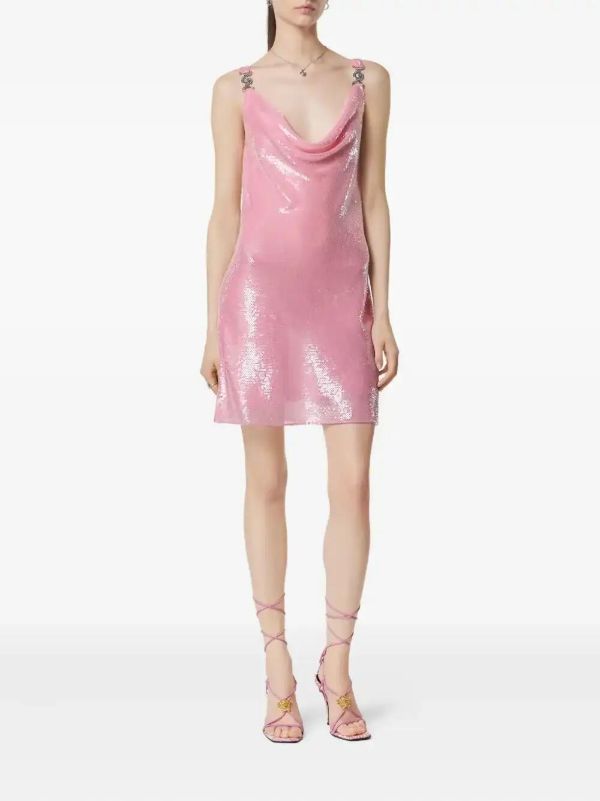 Browns Versace Metal-mesh Mini Dress | Browns Cocktail & Party Dresses