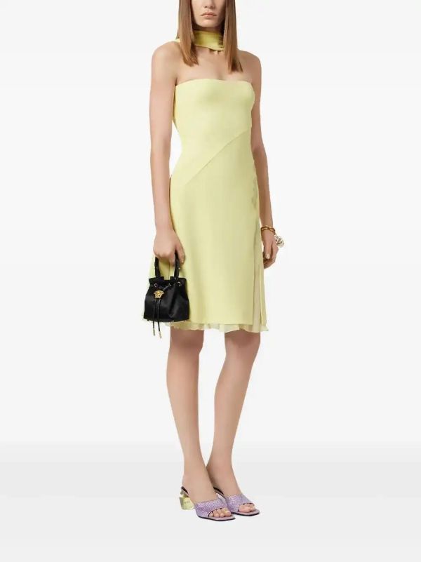 Browns Versace Mini La Medusa Satin Bucket Bag | Browns Bucket Bags