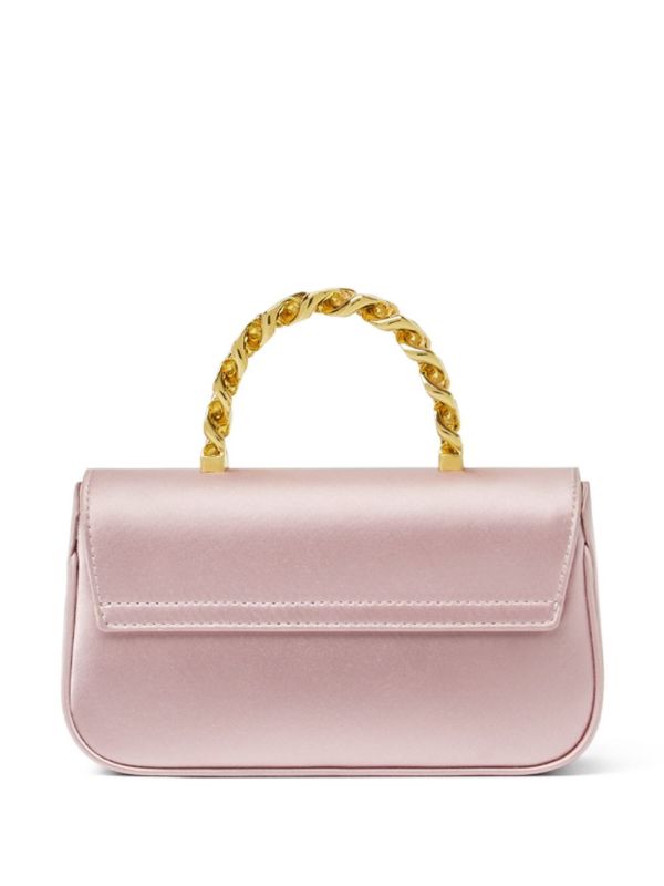 Browns Versace Pink La Medusa Mini Satin Tote Bag | Browns Tote Bags