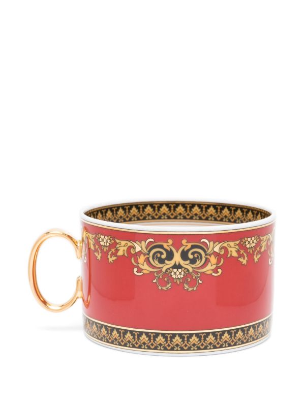 Browns Versace Red Medusa Ceramic Tea Cup | Browns Cups & Tea Sets
