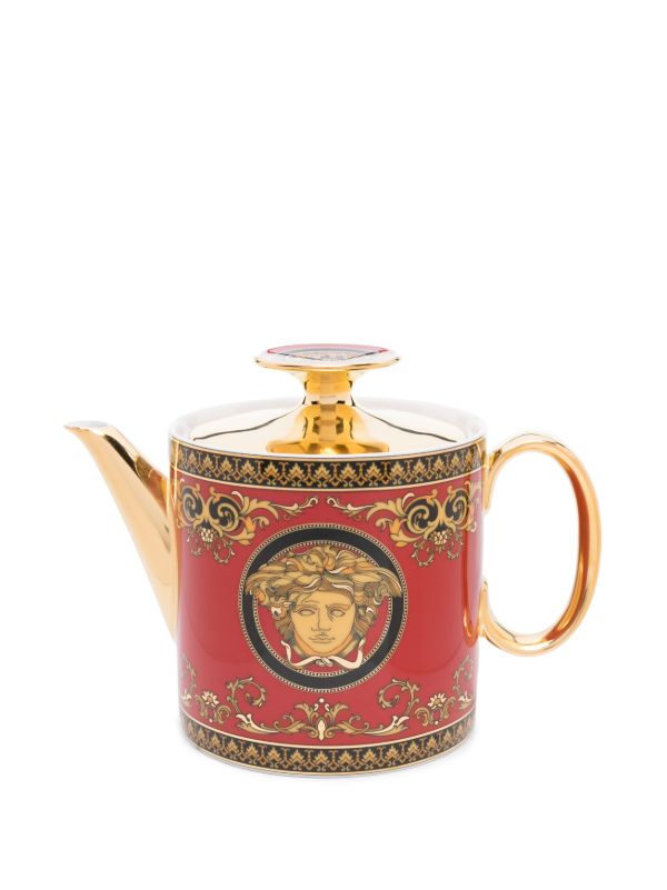 Browns Versace Red Medusa Ceramic Teapot | Browns Cups & Tea Sets