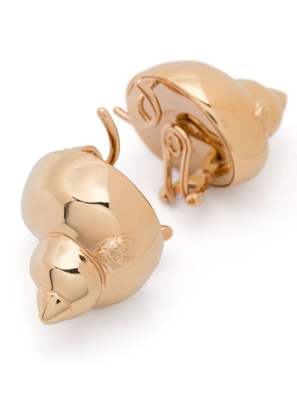 Browns Versace Seashell Clip-on Earrings | Browns Earrings