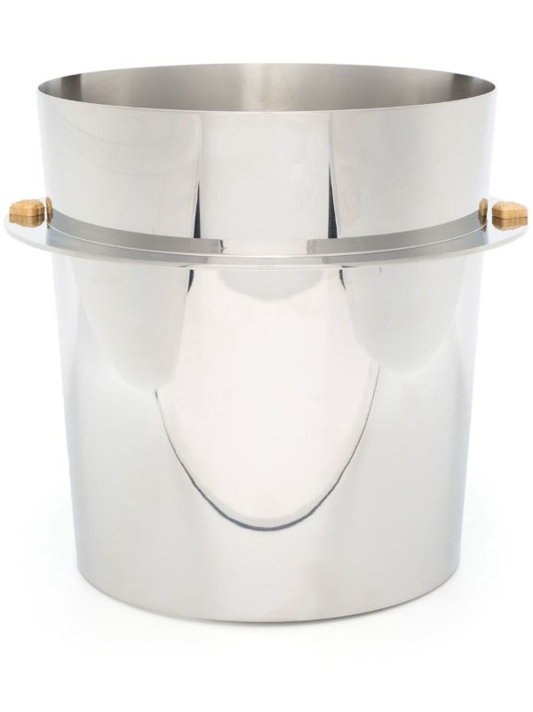 browns Versace Silver Medusa Emblem Champagne Bucket | Browns Barware