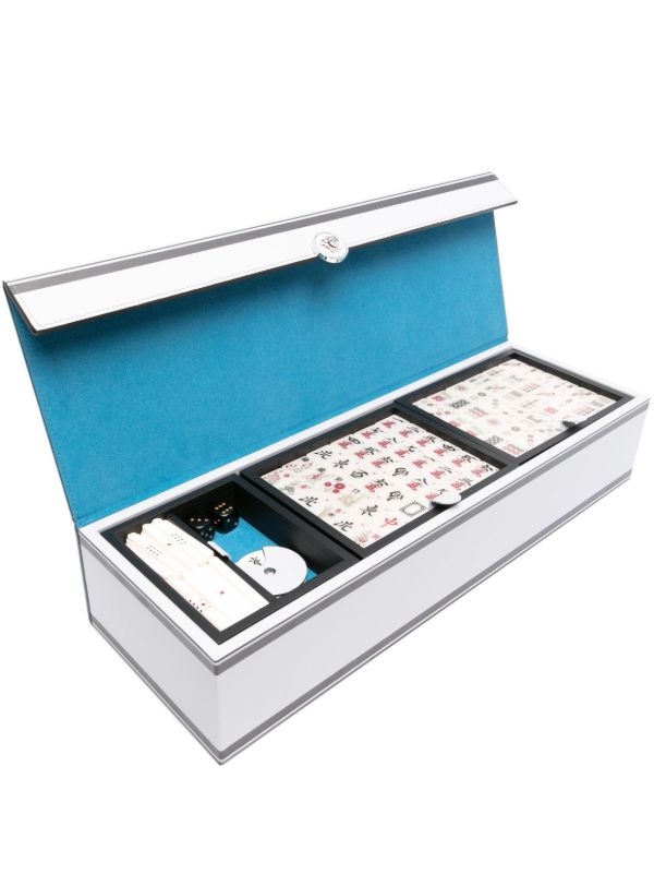 browns Versace Silver-Tone Barocco Print Mahjong Set | Browns Table Games