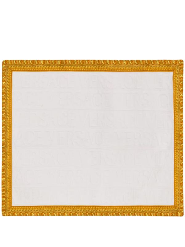 browns Versace White Baroque-Print Bath Mat | Browns Rugs