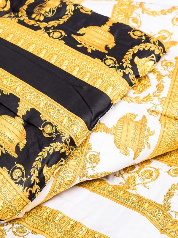 Browns Versace White Black And Gold Baroque Blanket | Browns Blankets & Throws