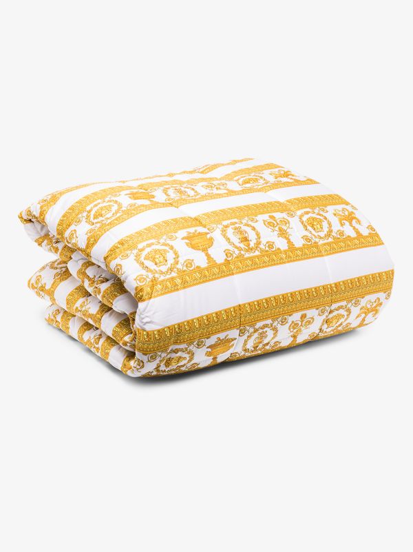 browns Versace white black and gold Baroque blanket | Browns Blankets & Throws